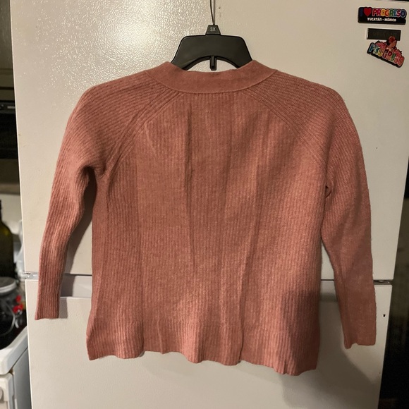 Madewell Ribbed Lyle Henley Sweater Womens Size‎ S Pink - Picture 4 of 4